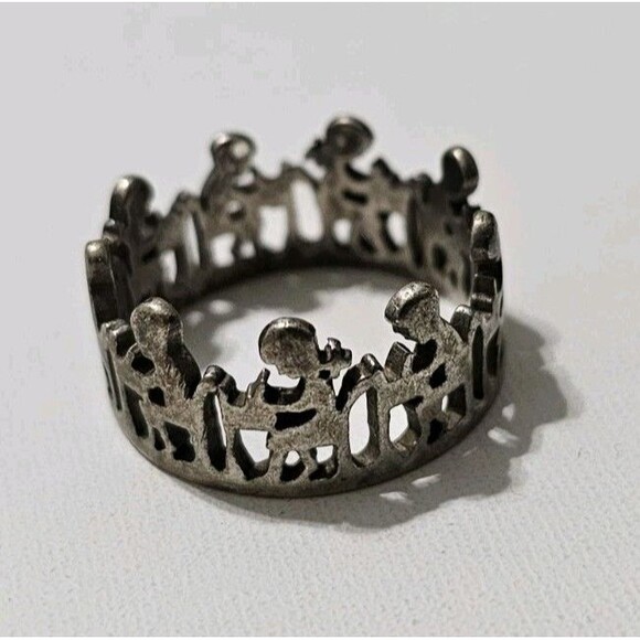 Retired James Avery School Day Children Ring Sterling Silver Size 8 Teacher - Picture 3 of 7